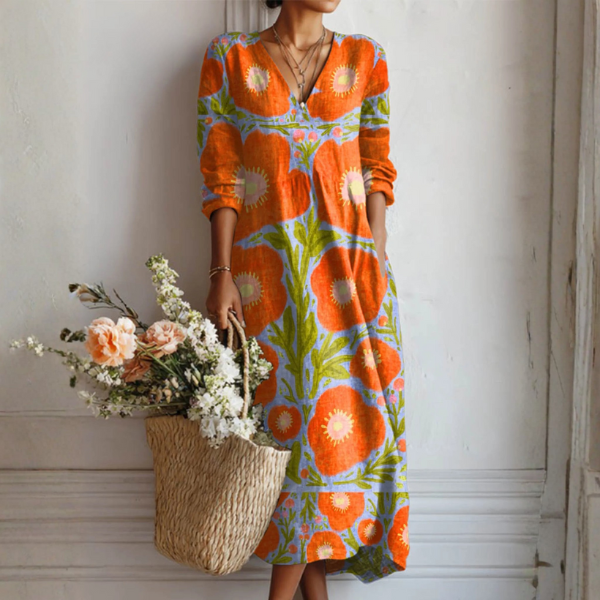 clarey floral maxi dress Claire™