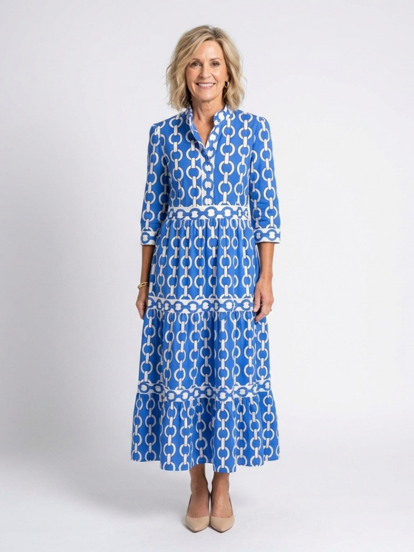 patterned midi dress Ysolde