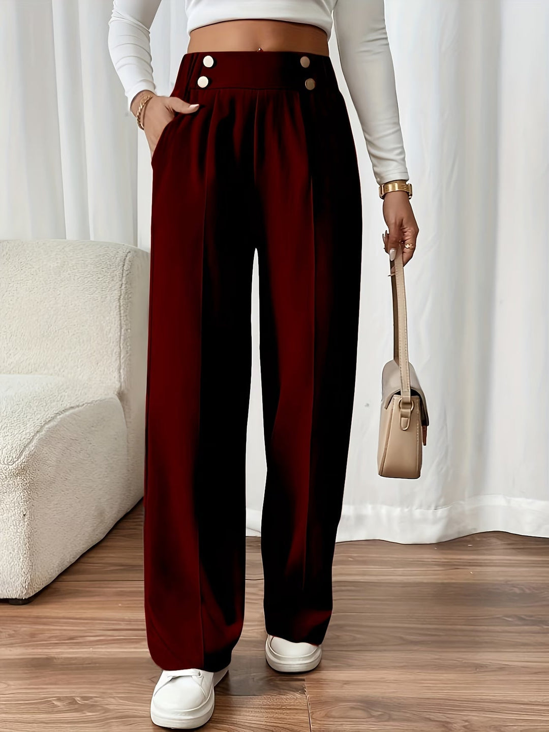 Aviana | Elegant Straight-Leg Office Pants