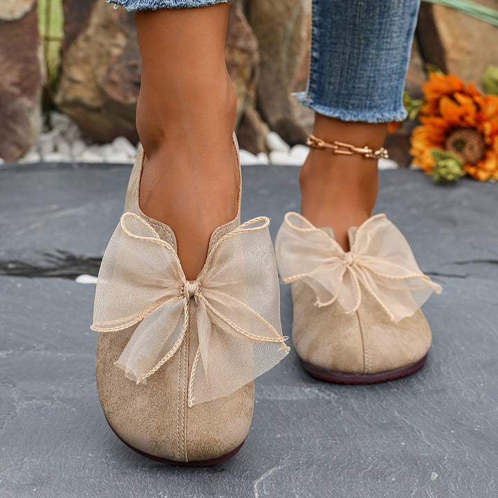 Charlotte | Bow Accent Comfort Loafers