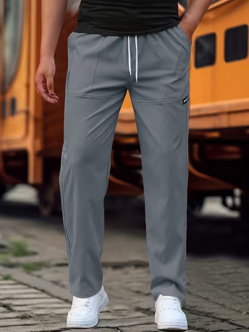 Calder | Casual Lightweight Straight-Leg Pants