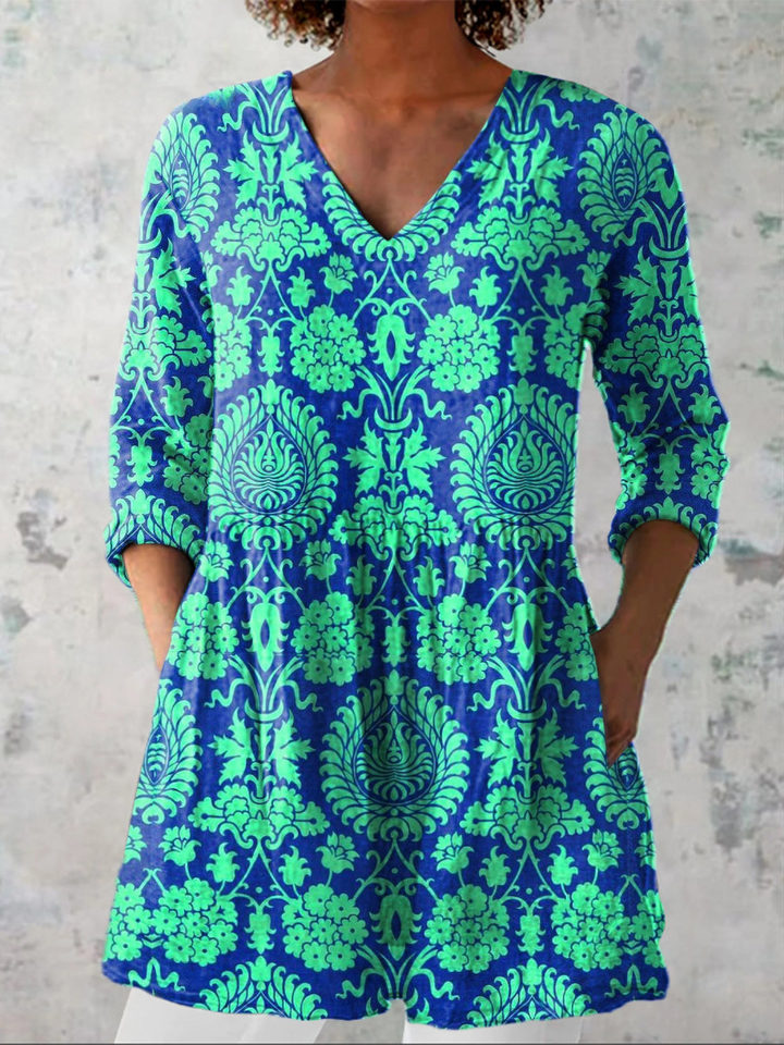 Beatrix | V-Neck Longline Shirt