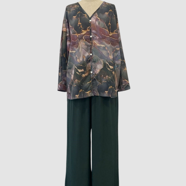 Aurora | Elegant Printed Two-Piece Set