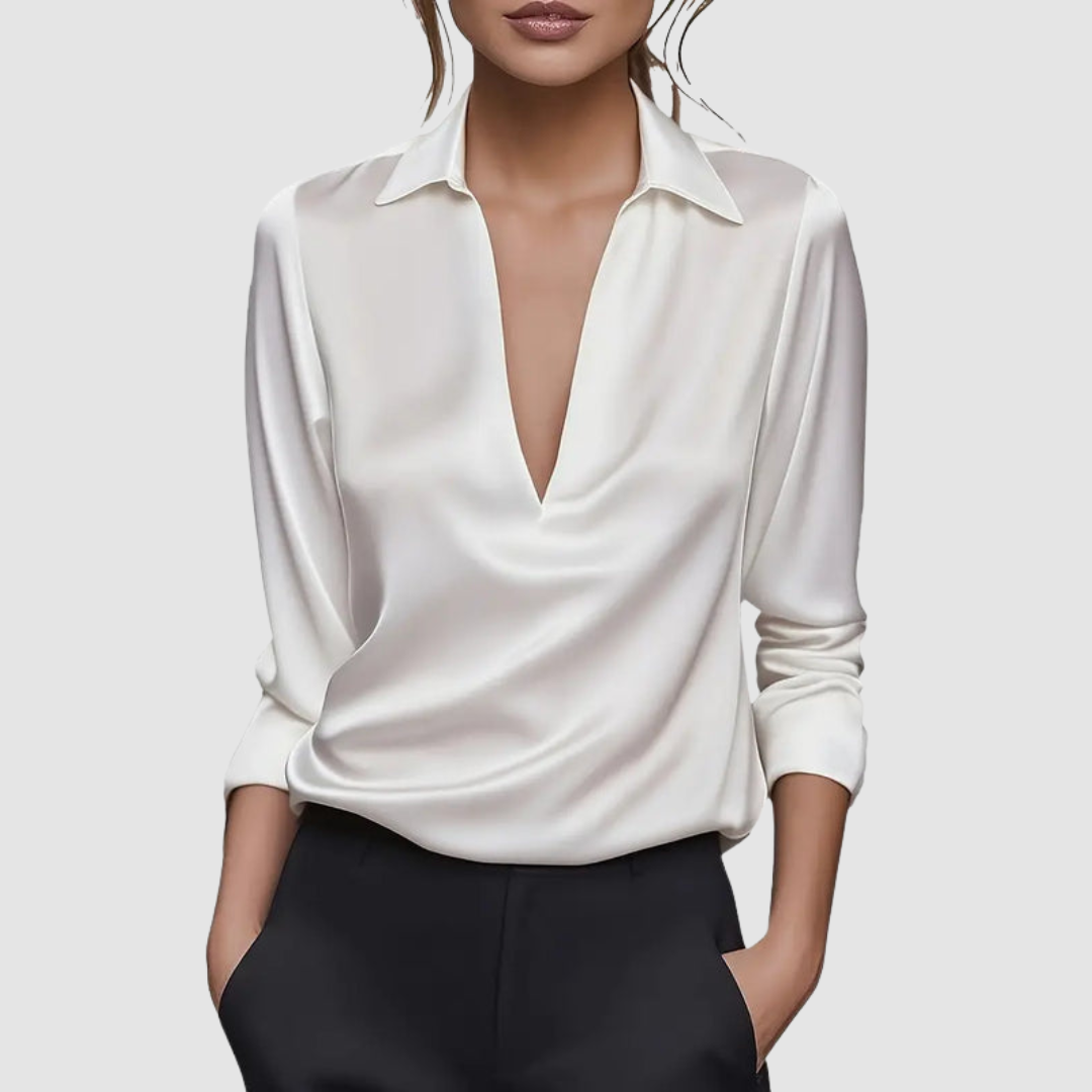 Astrid | Elegant Satin Blouse