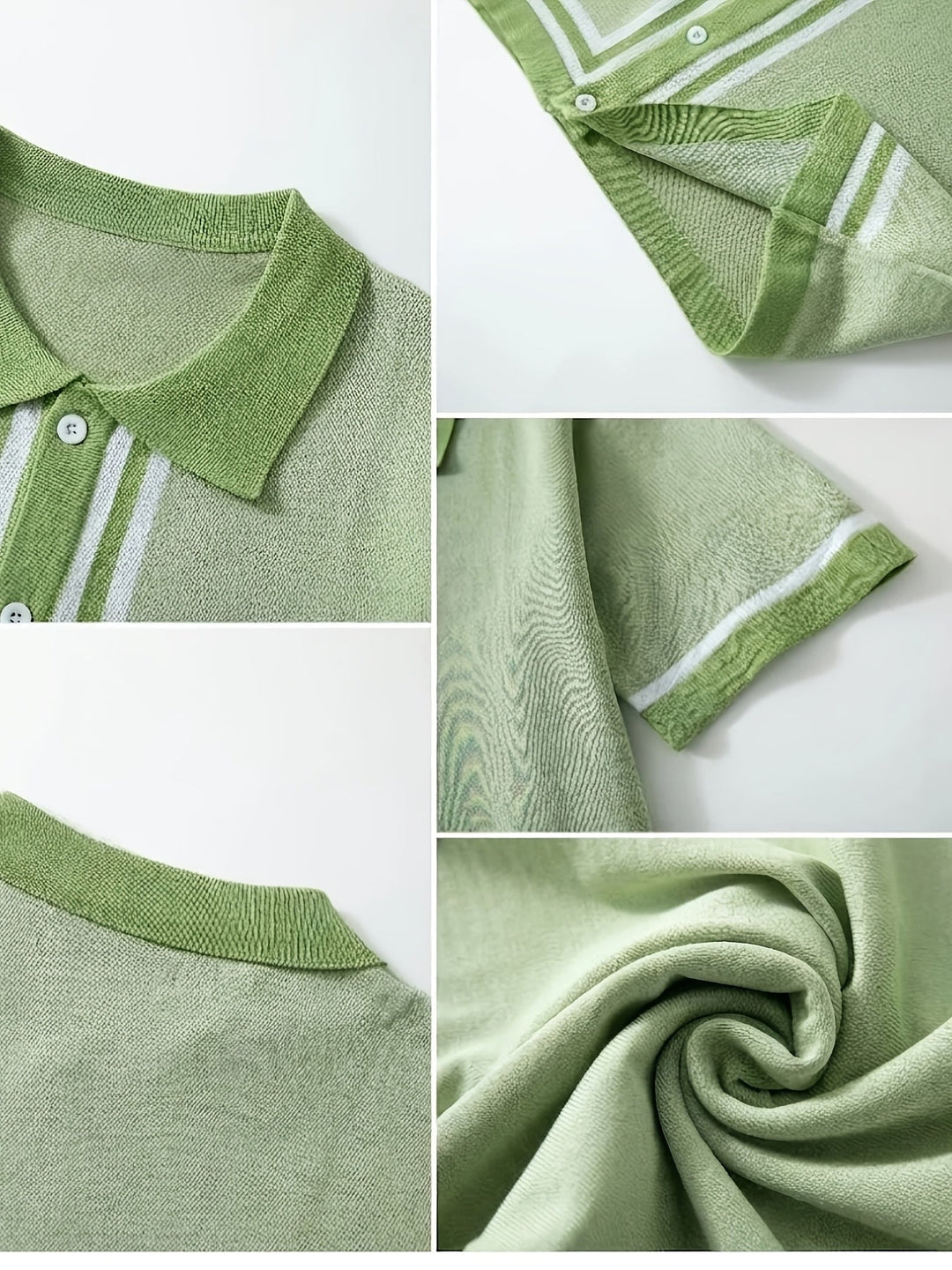 Cedric | Retro Striped Knit Shirt