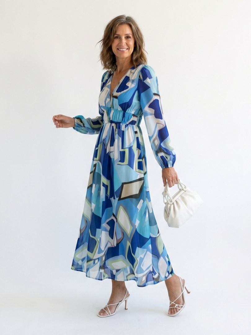 Althea | Long Sleeve Floral Maxi Dress  donnas dresses