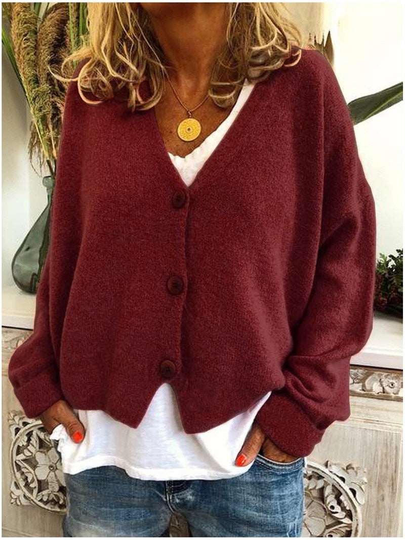 Aurelia | Women's V-Neck Button-Front Cardigan