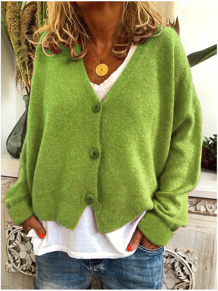 Aurelia | Women's V-Neck Button-Front Cardigan