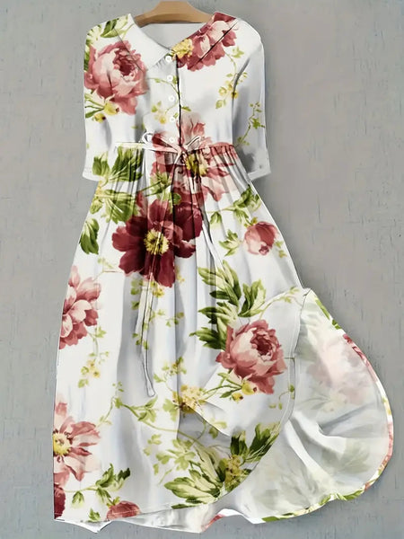 day dresses for women Summer Dress Lookbook Over 50 Do not bleach Jamice | Tummy-Flattering Floral Dresses