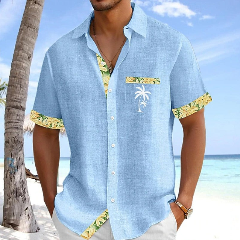 Cooper | Tropical Trim Resort Shirt