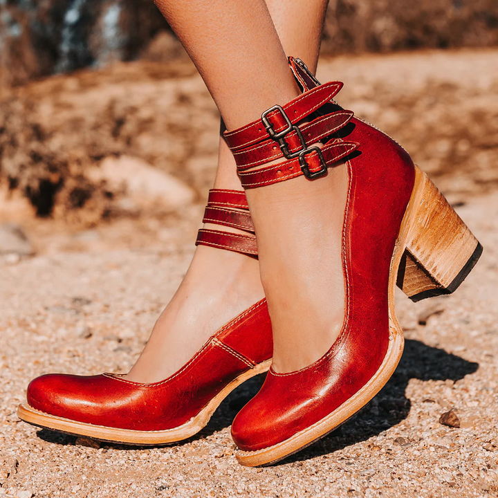 Aubrey | Block Heel Ankle Shoes