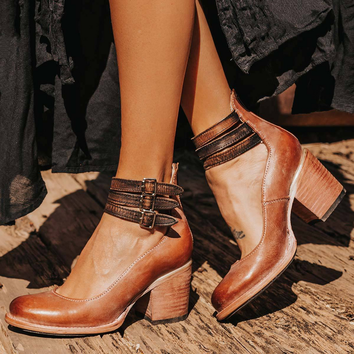 Aubrey | Block Heel Ankle Shoes