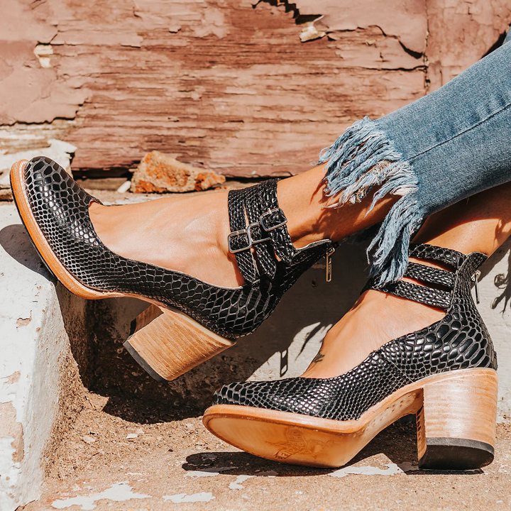 Aubrey | Block Heel Ankle Shoes