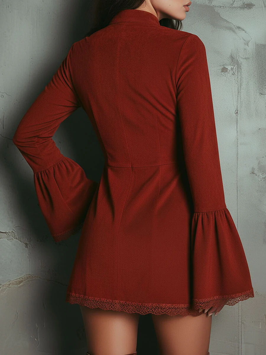 red suede dress Charlotte