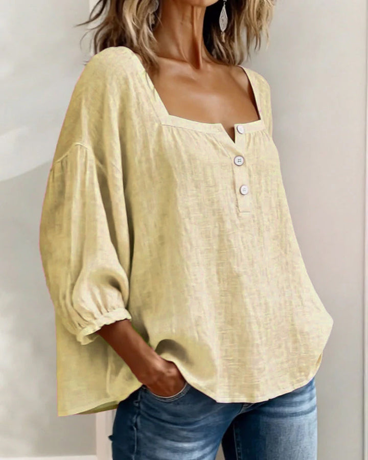 Annika | Stylish Relaxed Button Blouse