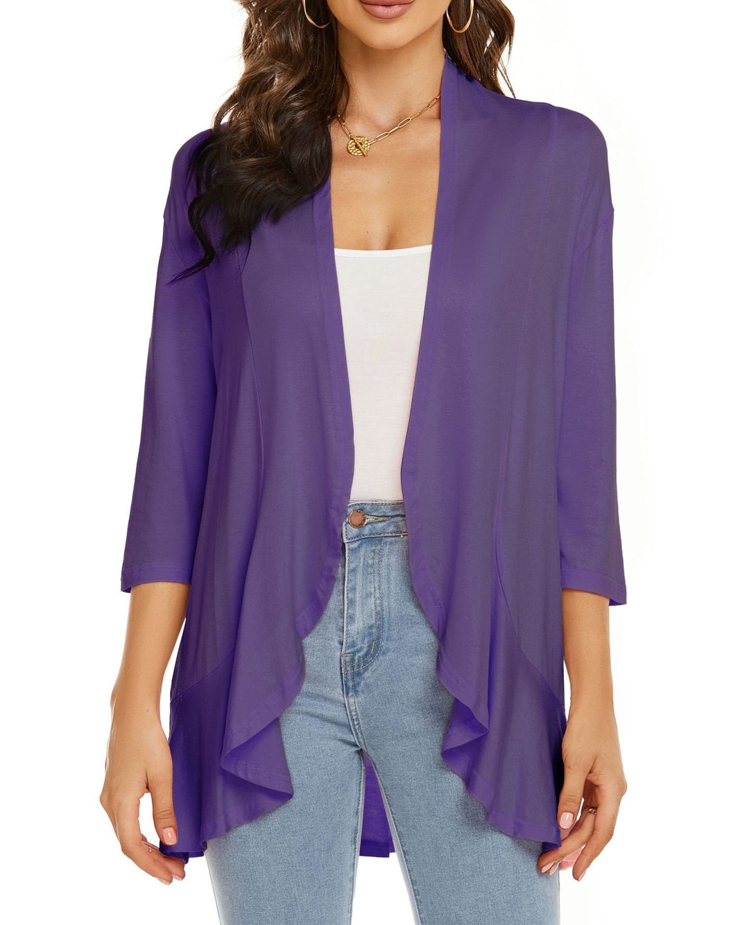 Bella | Women's Open Front Draped Cardigan