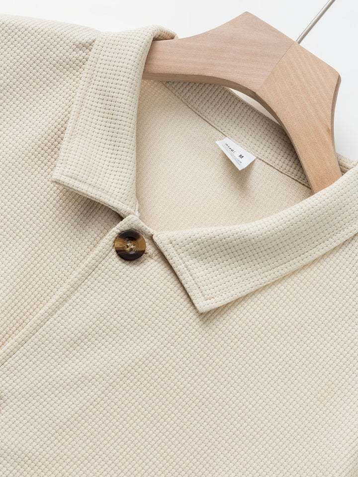 Camden | Textured Button-Front Overshirt Jacket