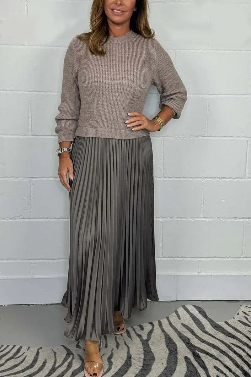 Angel | Elegant Knit-Top Maxi Dress