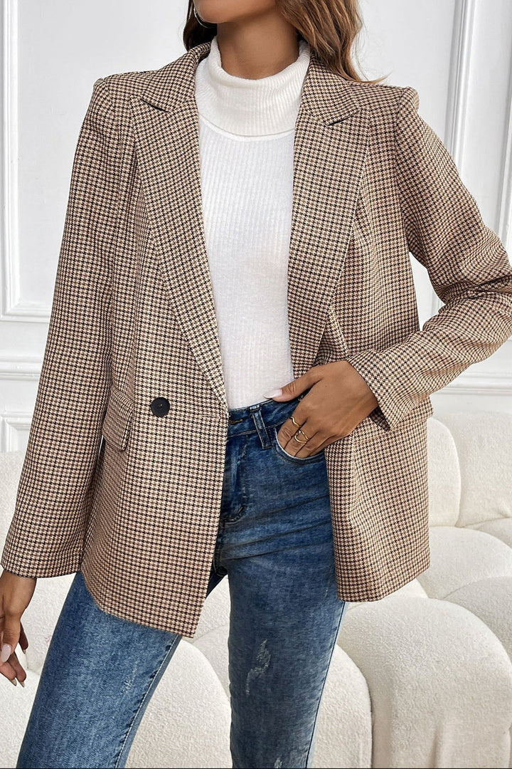 Beatrice | Vintage Houndstooth Blazer